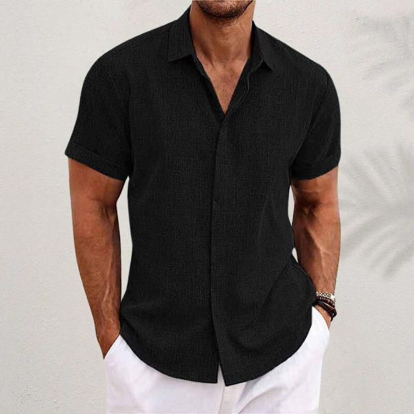Rome Summer Cotton Shirt, view 2 - Elena Harper
