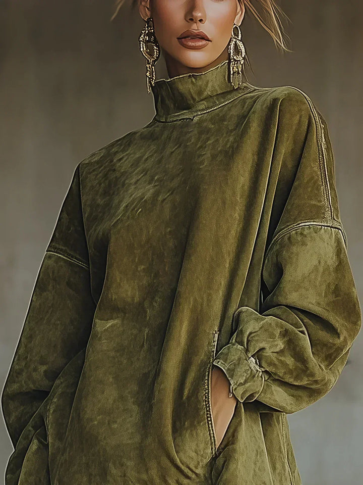 Amarinda | Oversized Sweatshirt with Fringe Detail