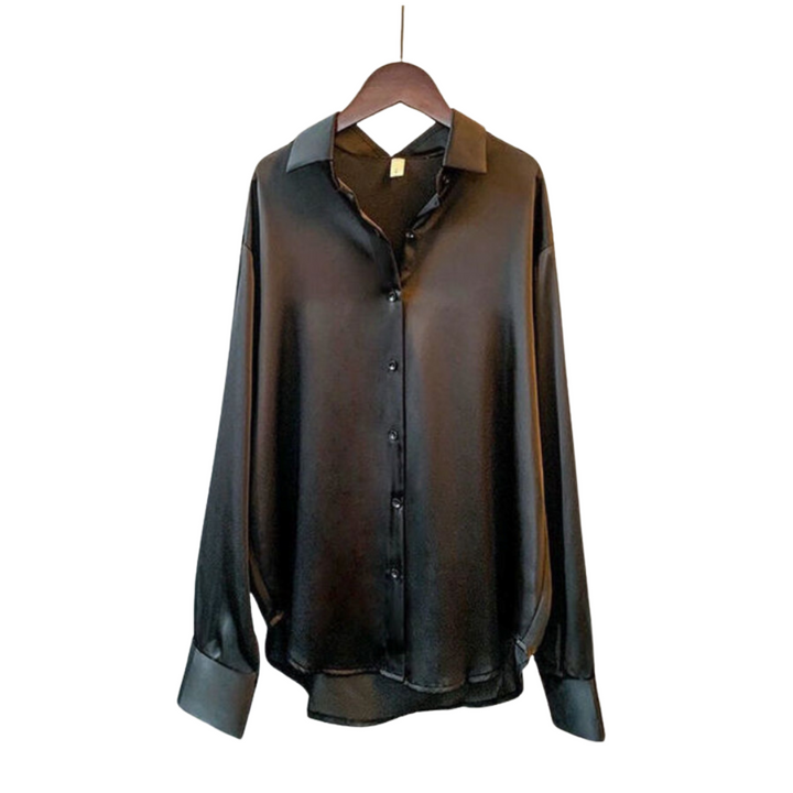 EDEN I SATIN LONG-SLEEVED SHIRT