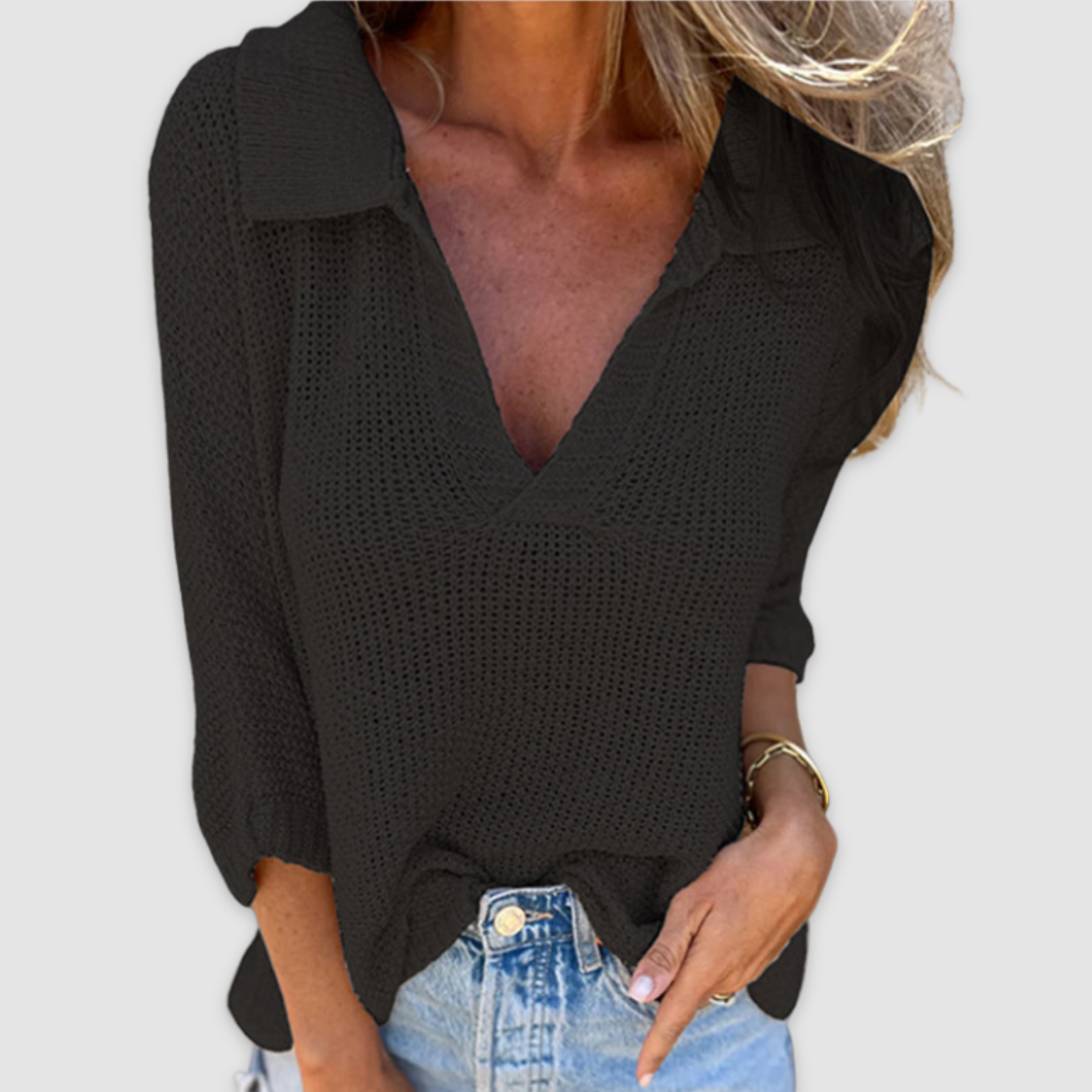 Lucy™ Elegant V-neck top