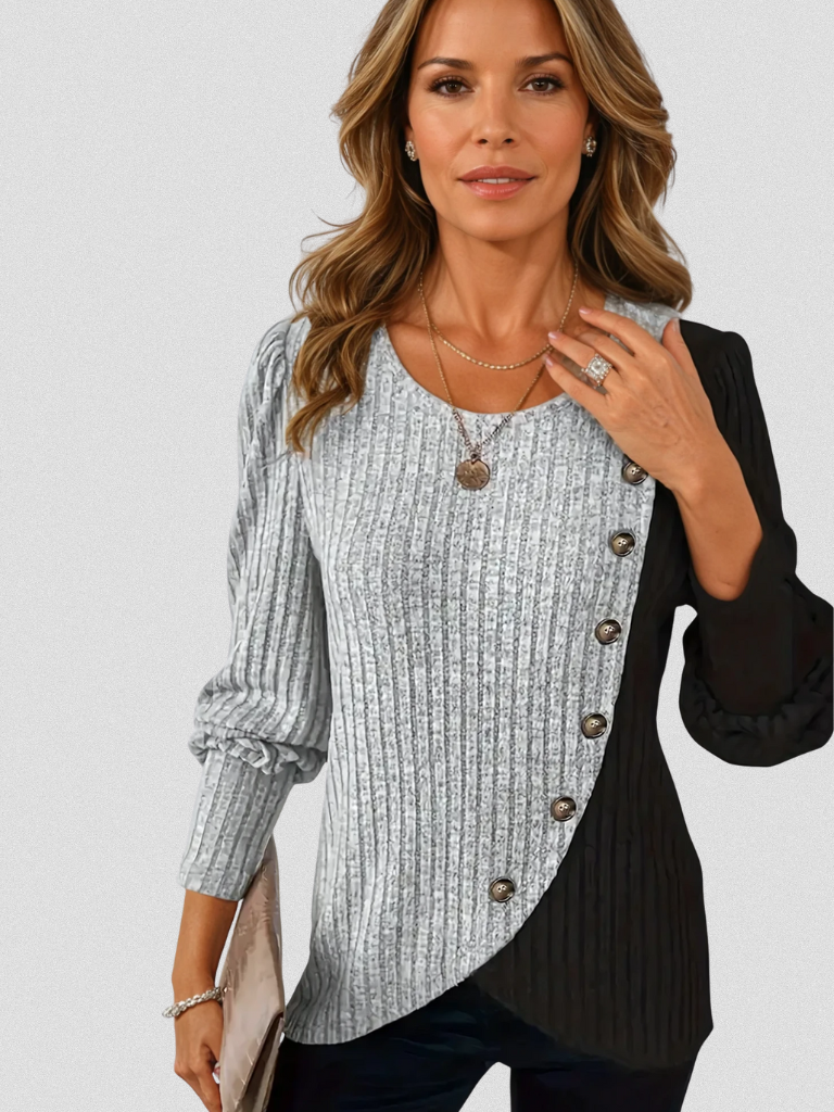 KAIA CASUAL KNIT LONGSLEEVE