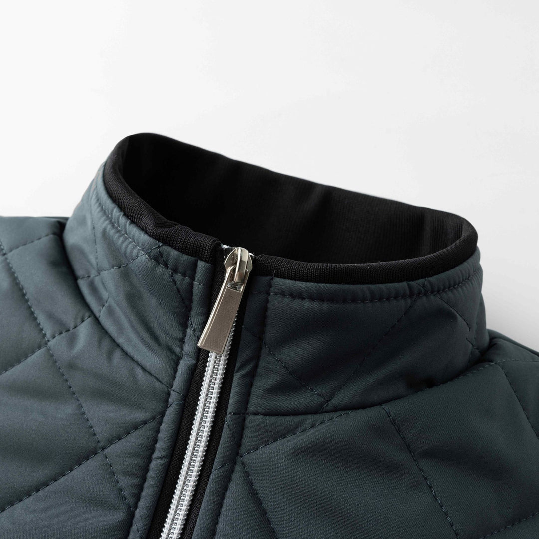 Hristo - Diamond Pattern Fleece Lined Jacket