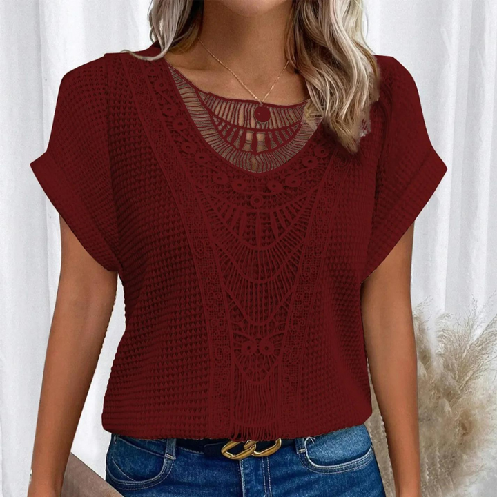 Vanja | Stylish Top with Lace Detail