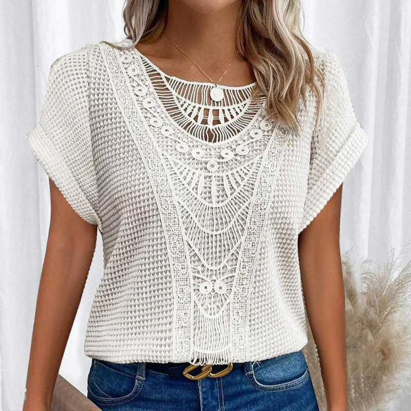 Vanja | Stylish Top with Lace Detail
