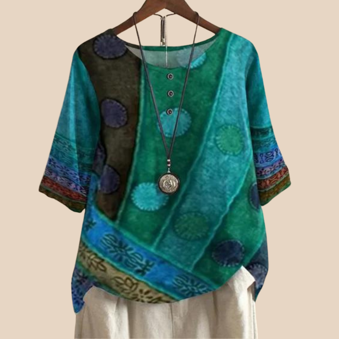 Valarie – Colorful Bohemian Top