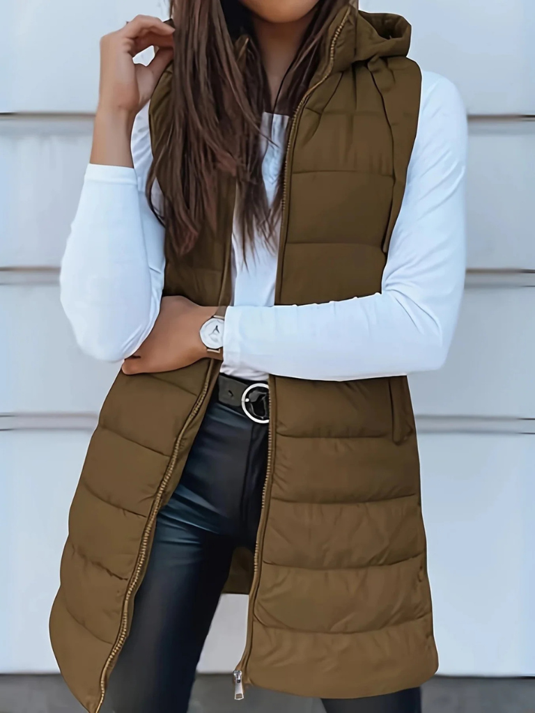 ANASTACIA HOODED PUFFER VEST