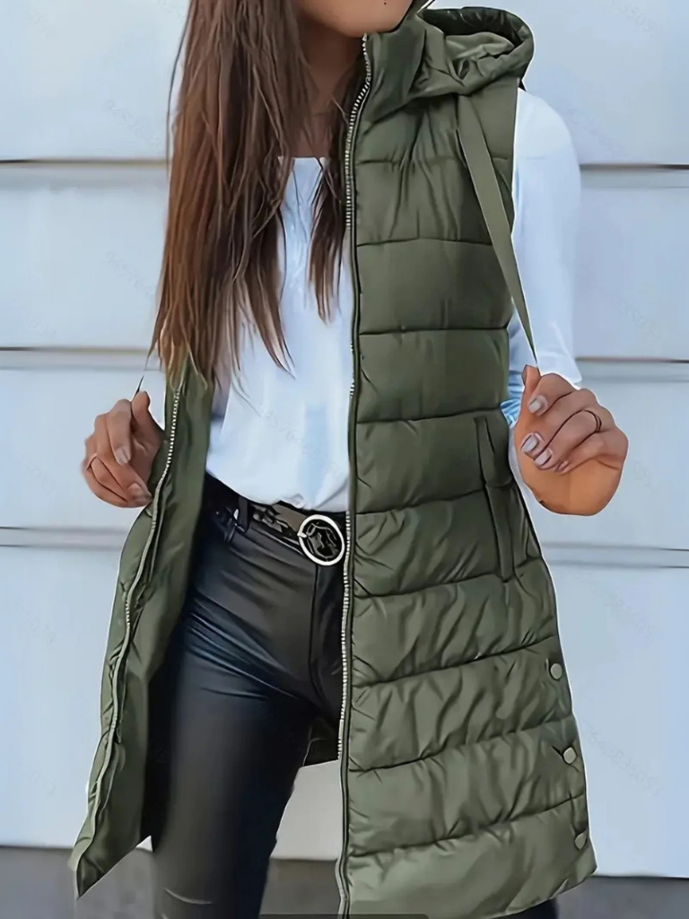 ANASTACIA HOODED PUFFER VEST