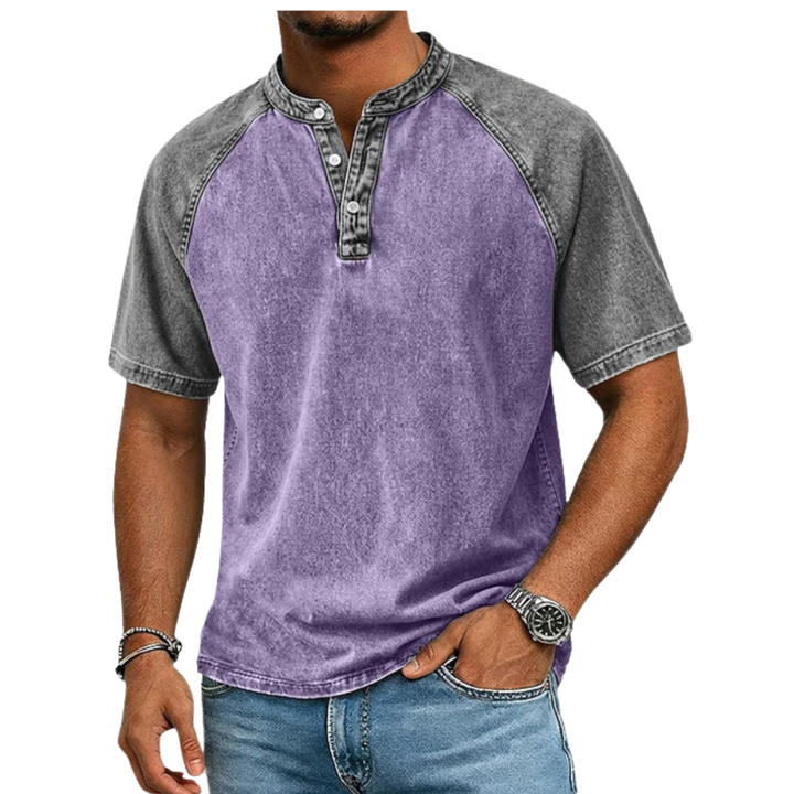 LAURENT MONACO | VINTAGE CONTRAST T-SHIRT FOR MEN