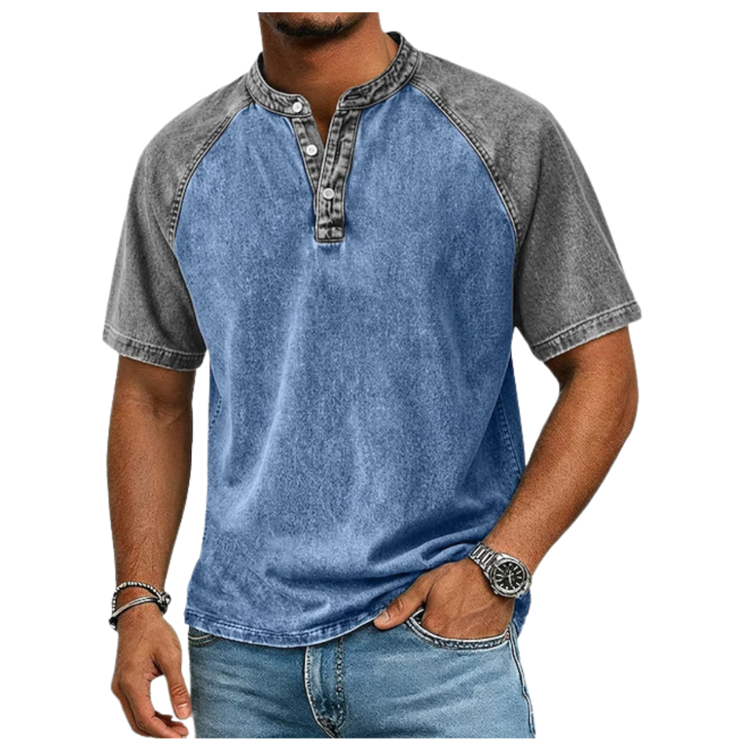 LAURENT MONACO | VINTAGE CONTRAST T-SHIRT FOR MEN