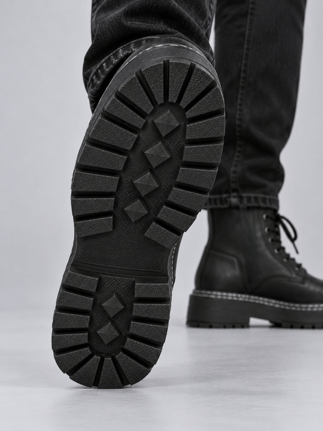 Men’s Chunky Lace Up Ankle Boots