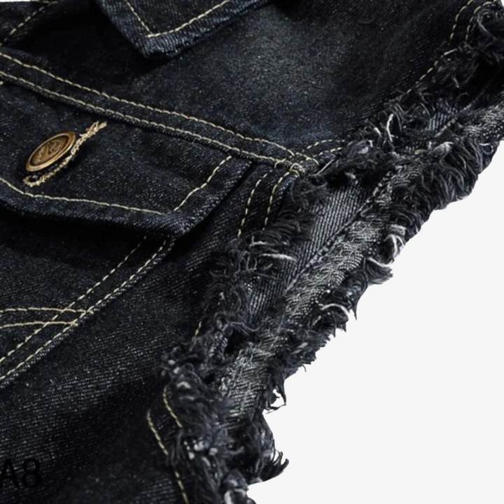 Denim Vest for Men, view 5 - Elena Harper