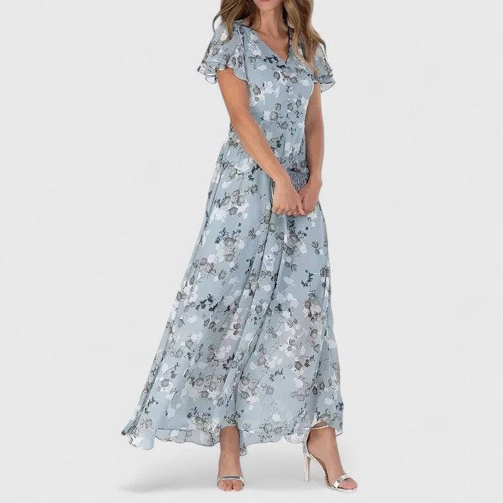 Emma & Rose Cape Town Evelyn™ Luxe Maternity Dress in elegant fabric, featuring a flowing design perfect for maternity wear.