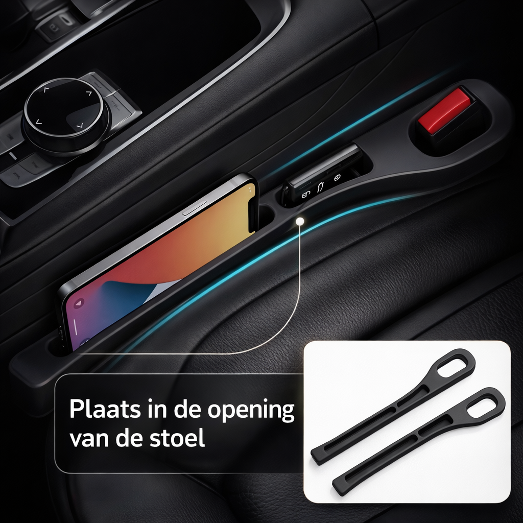 Auto Seat Filler Set Never Lose Items Again Seat Gap Filler, view 3 - Elena Harper