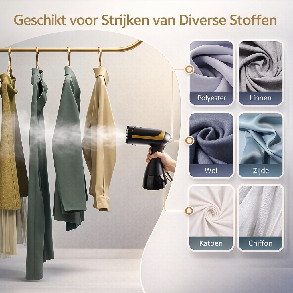 Clothing Steamer 1500W Wrinkle-Free in 20s Garment Steamer, view 5 - Elena Harper
