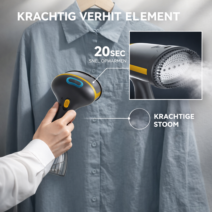 Clothing Steamer 1500W Wrinkle-Free in 20s Garment Steamer, view 6 - Elena Harper