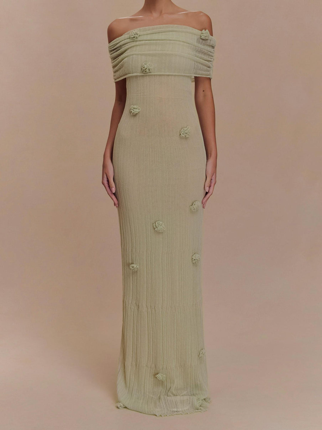 Orchid Knit Maxi Dress - Elena Harper