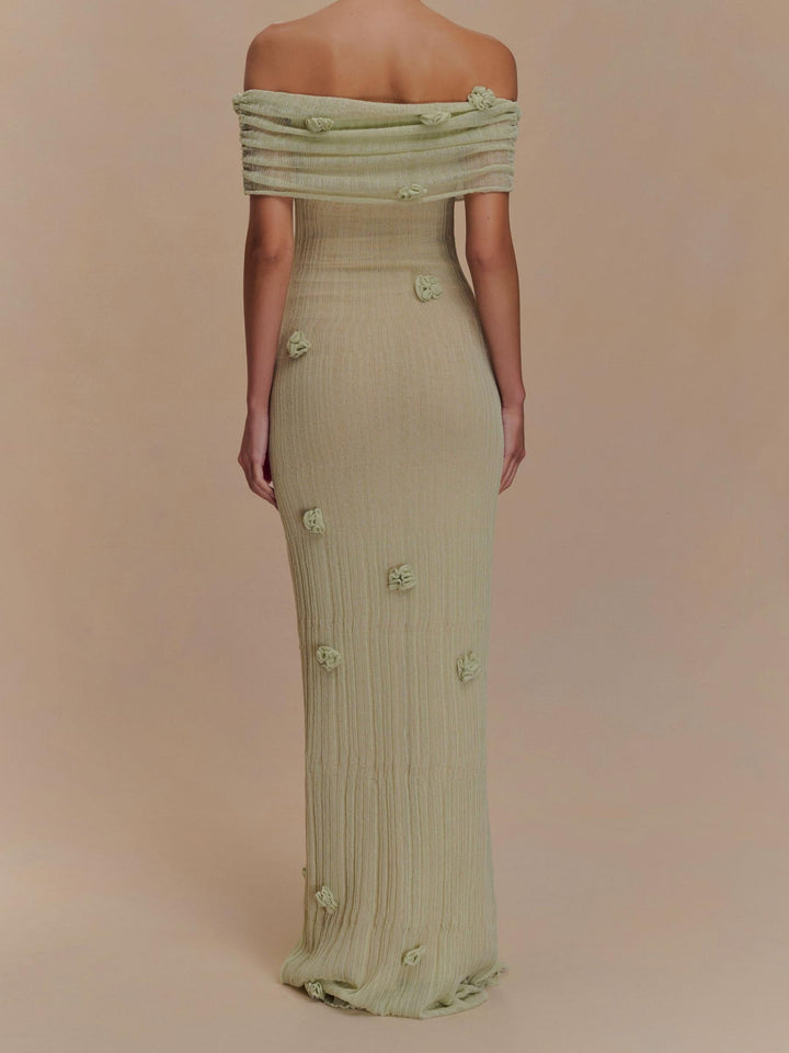 Orchid Knit Maxi Dress, view 4 - Elena Harper