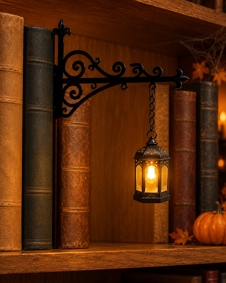 Halloween Ghost & Lantern Bookshelf Light