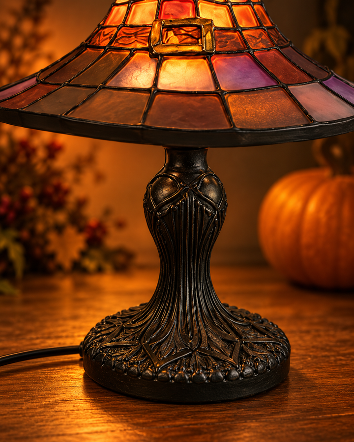 Halloween Table Lamp in the Shape of a Witch's Hat