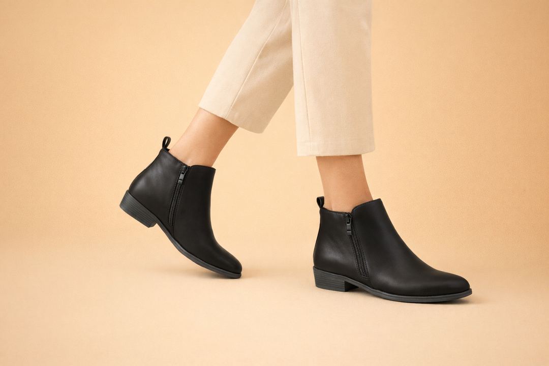 Ladies Ankle Boots with Arch Support - Vintage Summer Style