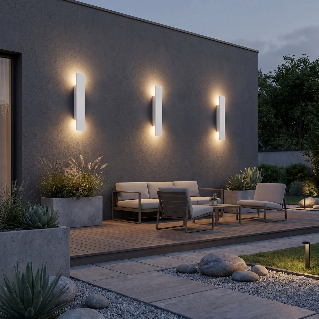 LED Wall Lamp Outdoor IP65 Aluminum 6W - Up and Down Lighting