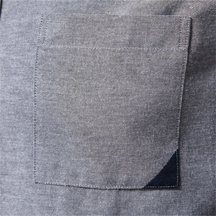 Men's Slim Fit Shirt – With Button-Down Collar and Chest Pocket, Suitable for Work and Daily Use