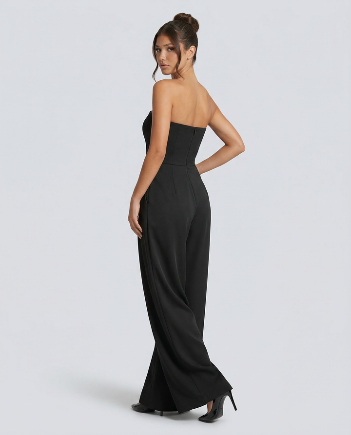 Bianca Laurent | Strapless Wide-Leg Party Jumpsuit For Women (Christmas / NYE)