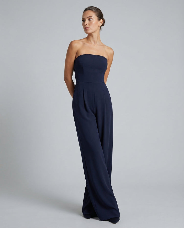 Bianca Laurent | Strapless Wide-Leg Party Jumpsuit For Women (Christmas / NYE)