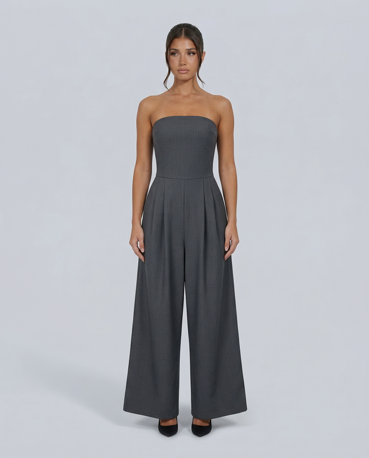 Bianca Laurent | Strapless Wide-Leg Party Jumpsuit For Women (Christmas / NYE)