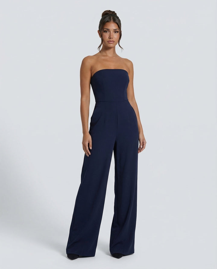 Bianca Laurent | Strapless Wide-Leg Party Jumpsuit For Women (Christmas / NYE)