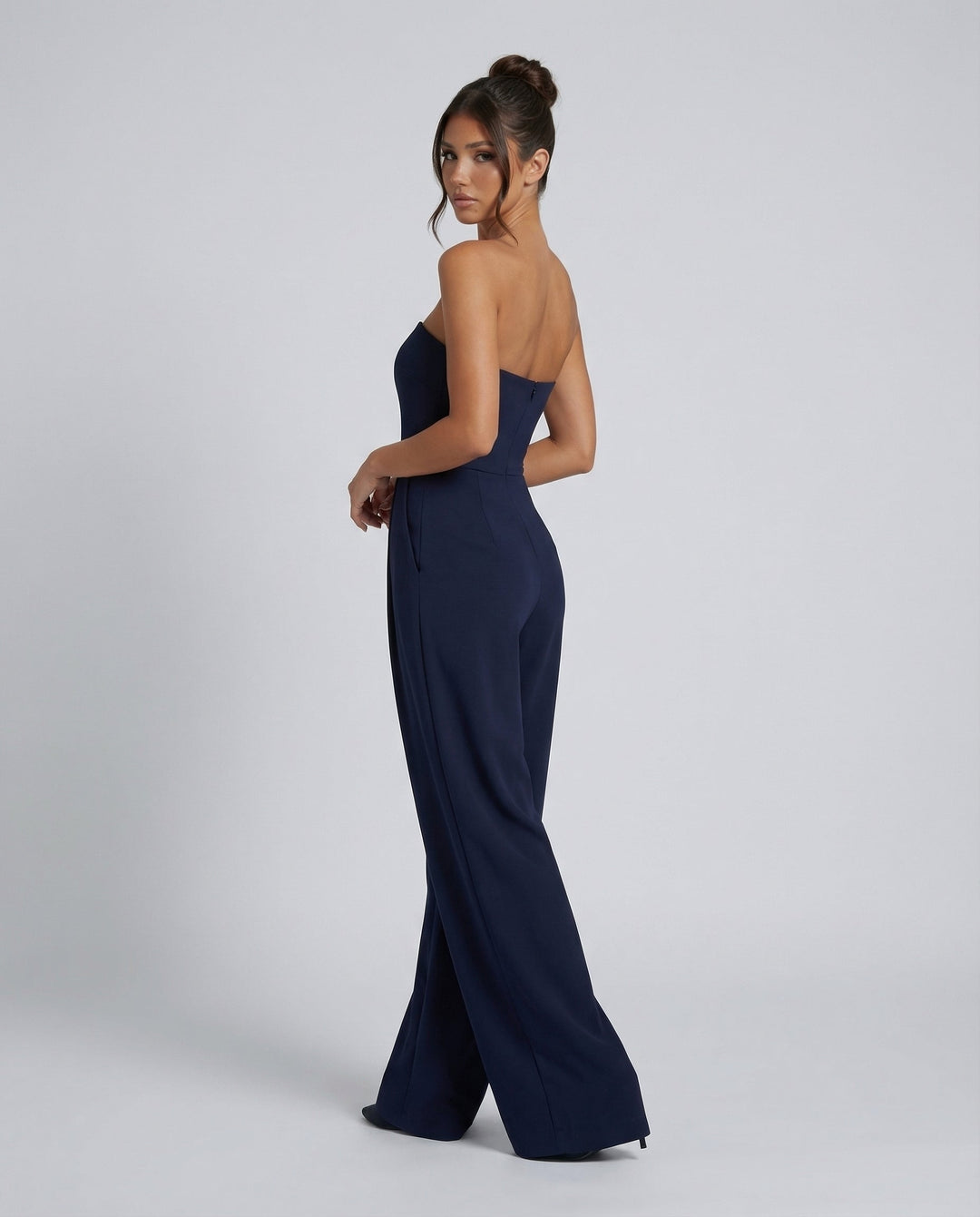 Bianca Laurent | Strapless Wide-Leg Party Jumpsuit For Women (Christmas / NYE)