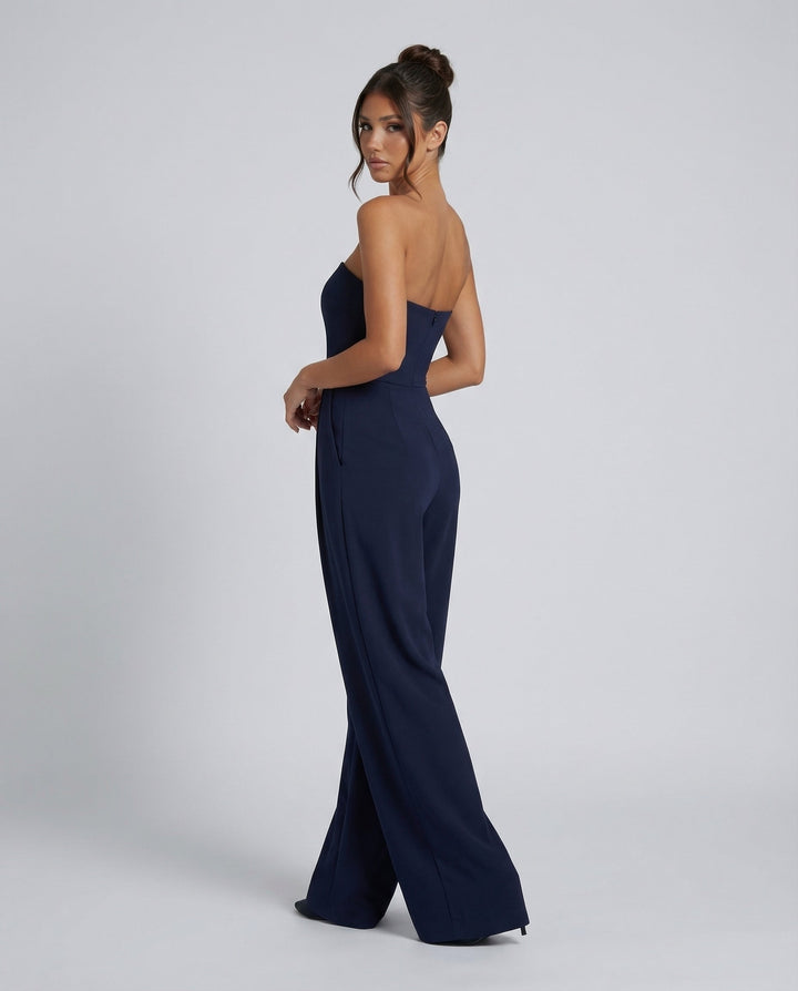 Bianca Laurent | Strapless Wide-Leg Party Jumpsuit For Women (Christmas / NYE)