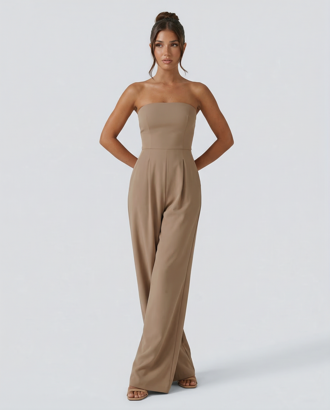 Bianca Laurent | Strapless Wide-Leg Party Jumpsuit For Women (Christmas / NYE)