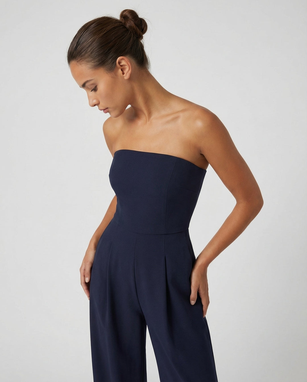 Bianca Laurent | Strapless Wide-Leg Party Jumpsuit For Women (Christmas / NYE)