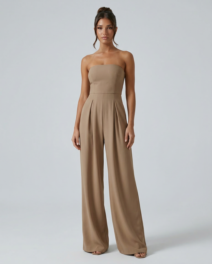 Bianca Laurent | Strapless Wide-Leg Party Jumpsuit For Women (Christmas / NYE)