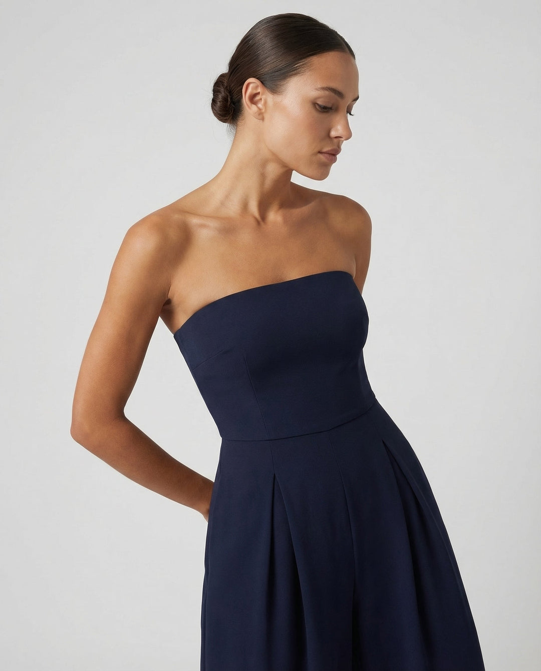 Bianca Laurent | Strapless Wide-Leg Party Jumpsuit For Women (Christmas / NYE)