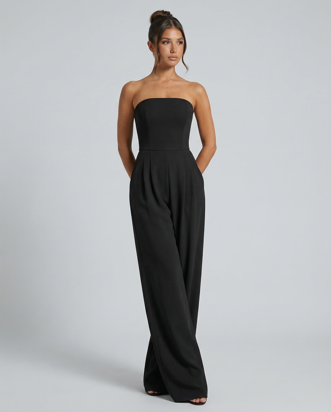 Bianca Laurent | Strapless Wide-Leg Party Jumpsuit For Women (Christmas / NYE)