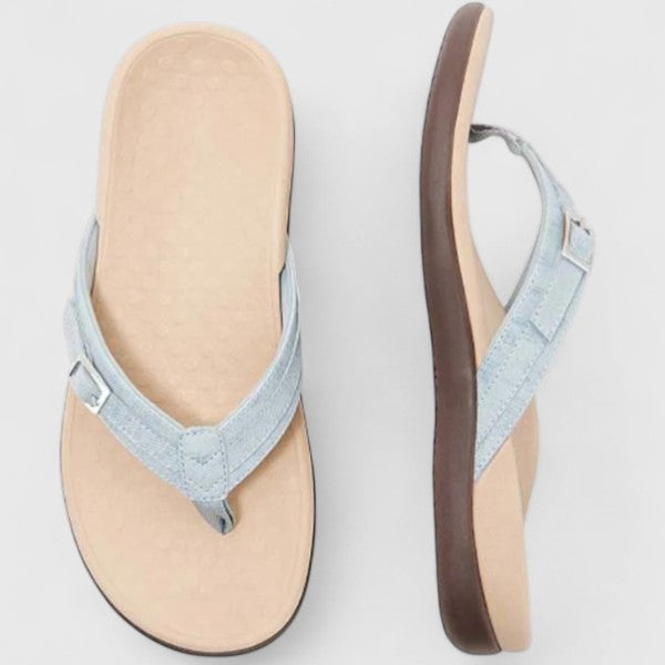 Women's Orthopaedic Flip-Flop Sandals with Adjustable Buckle for Summer