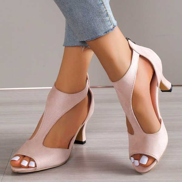 Riley Comfortable Orthopedic Heeled Sandals - Elena Harper