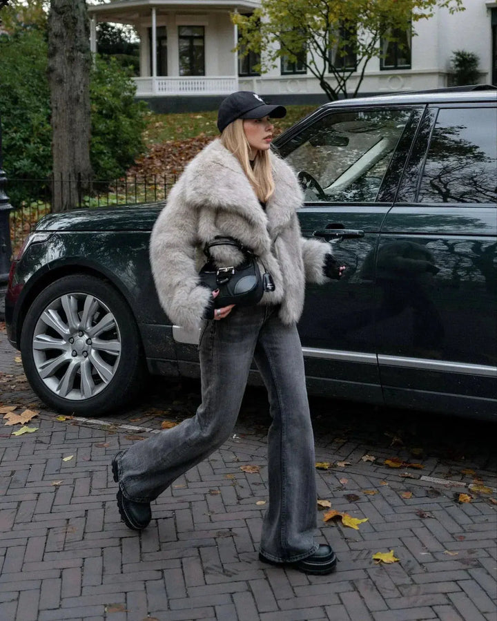 Women's Faux Fur Jacket Olivia - Elena Harper