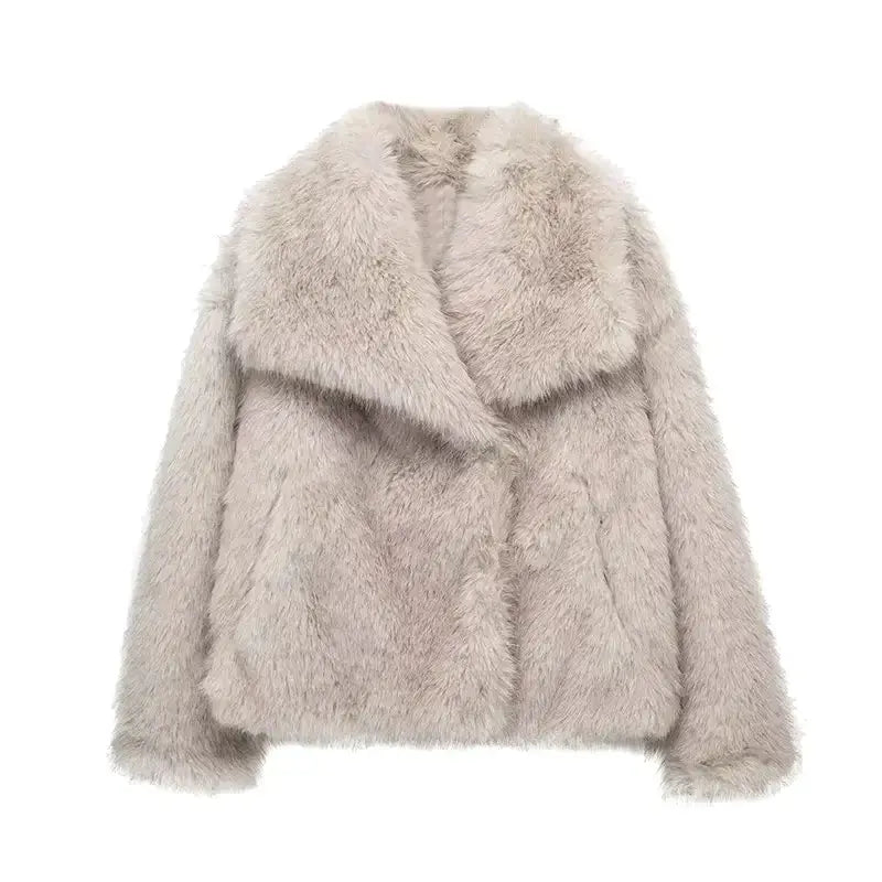 Women's Faux Fur Jacket Olivia, view 8 - Elena Harper
