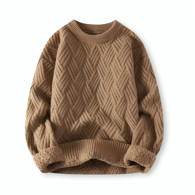 Men's Cozy Ribbed Crew Neck Sweater