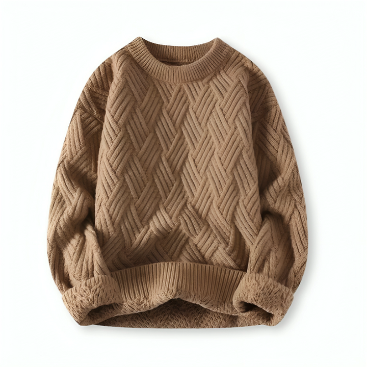 Men's Cozy Ribbed Crew Neck Sweater