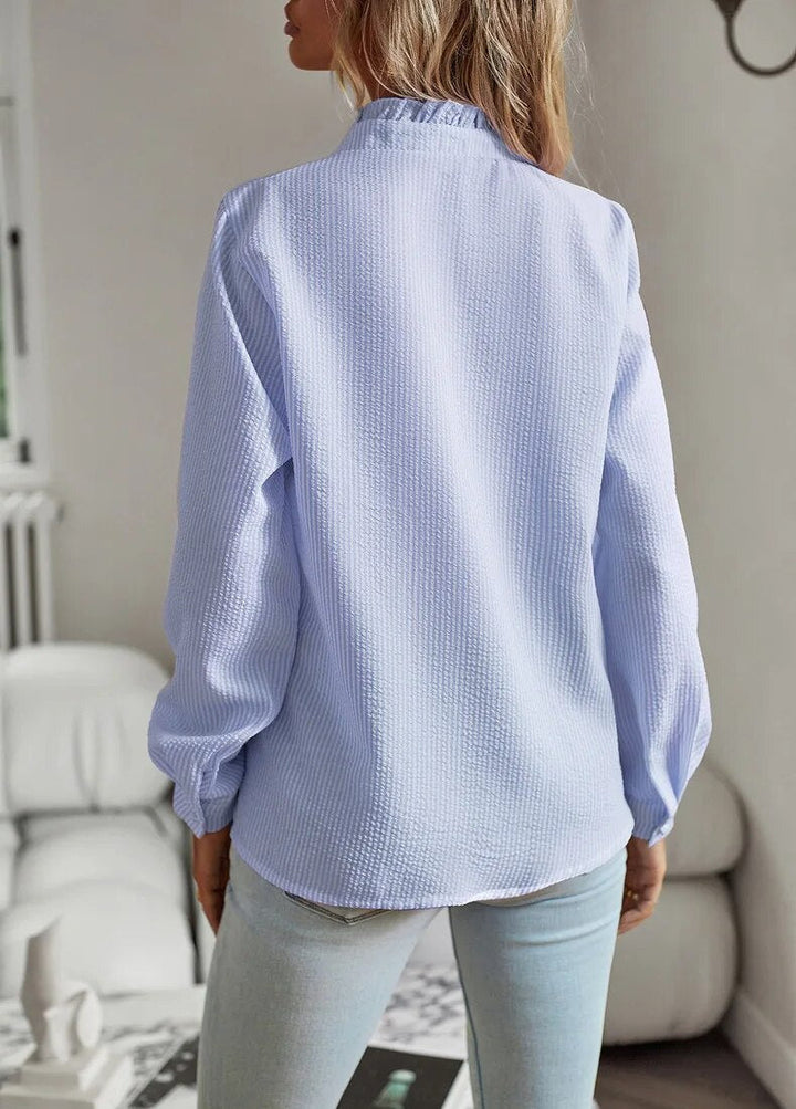 Alice | Ruffled Button Blouse