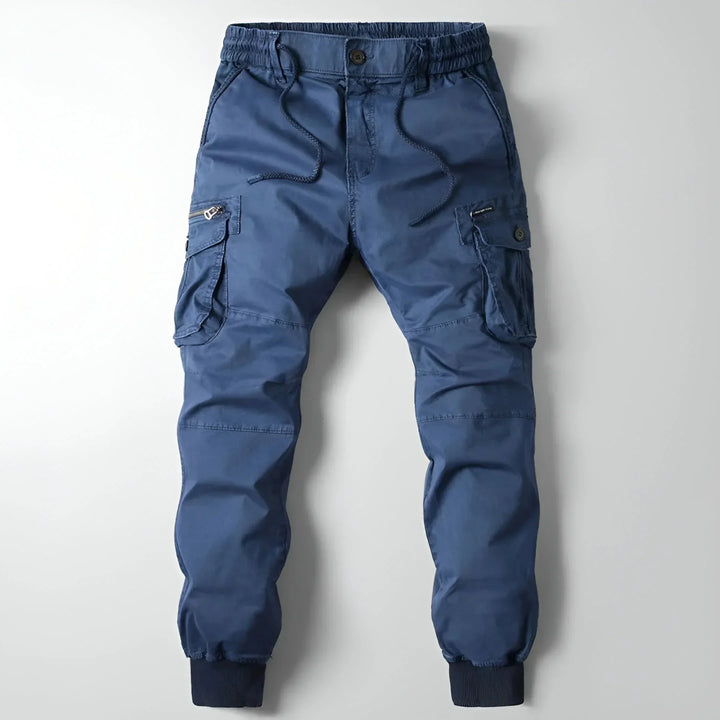 Cotton Cargo Pants for Men, view 8 - Elena Harper