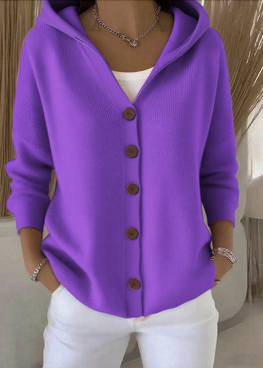 Women's Elegant Open Front Cardigan for Versatile Style
