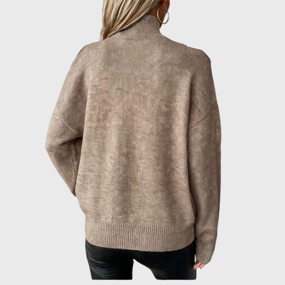 Franca Elegant Wool Sweater, view 2 - Elena Harper