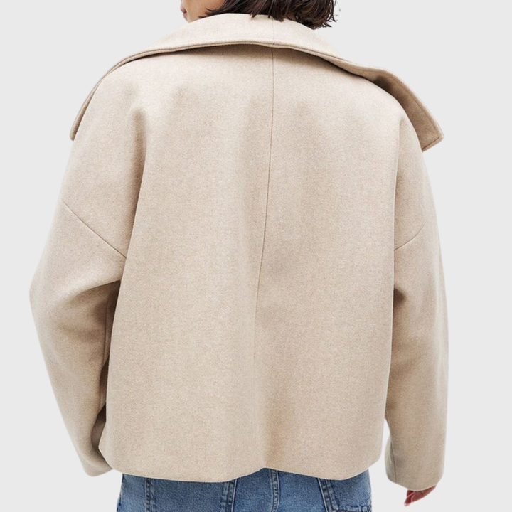 Short Women's Coat - Chic and Structured