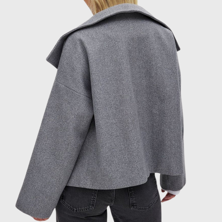 Short Women's Coat - Chic and Structured