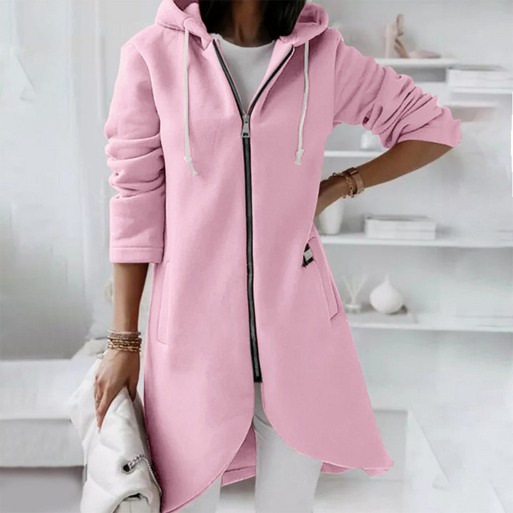 Zoe Women's Longline Hooded Jacket, view 2 - Elena Harper